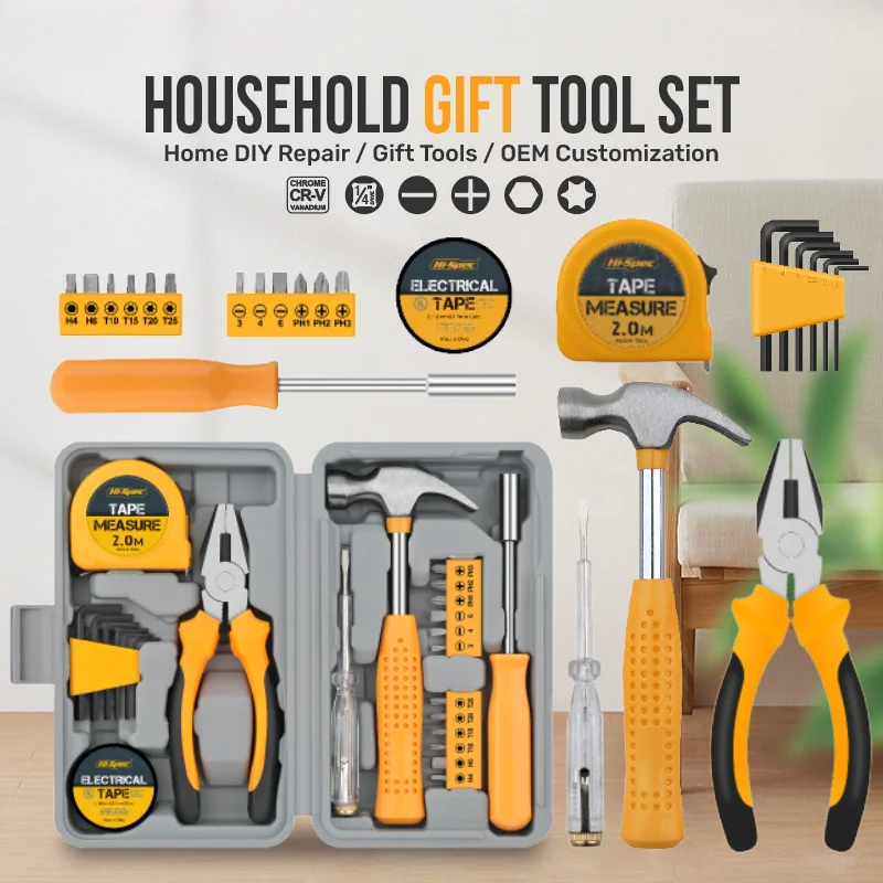 Home Improvement And Diy - 24-Piece Compact Home & Office Yellow