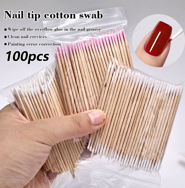 100Pcs Nails Wood Swab Clean S - Wood Filler Stick recensione e prezzo