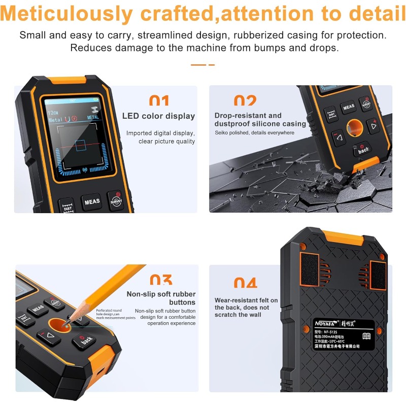 NF-513 3-in-1 Rechargeable Mag - Stud Finder Magnetic recensione e prezzo