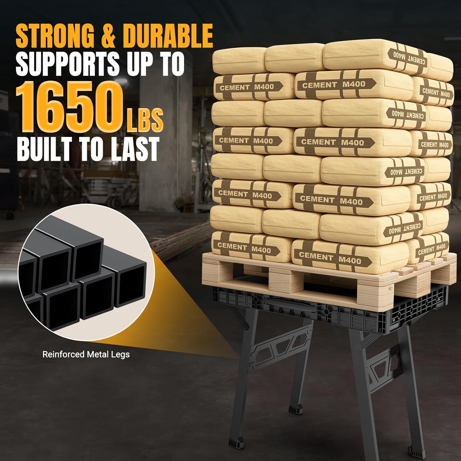Folding Workbench with 1650 Lb - Home Improvement And Diy recensione e prezzo