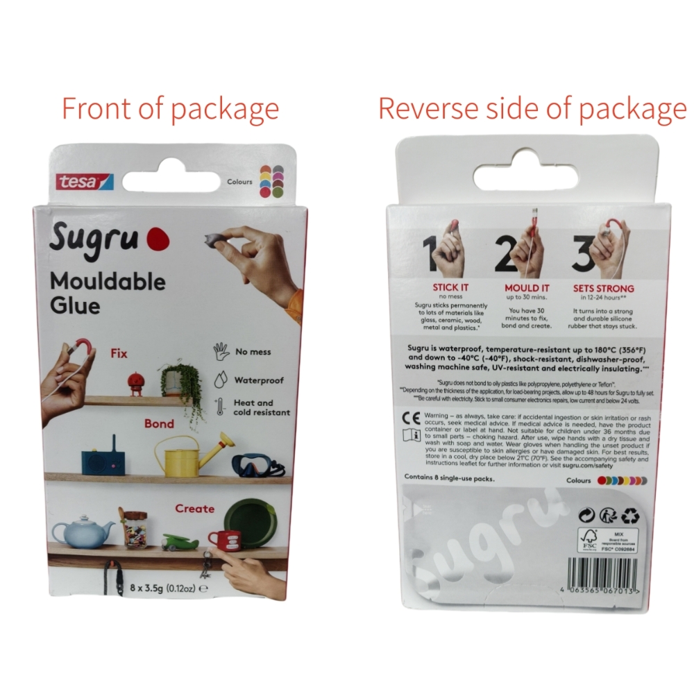 1 box=8 pcs Tesa Sugru Mouldab - Home Improvement And Diy recensione e prezzo