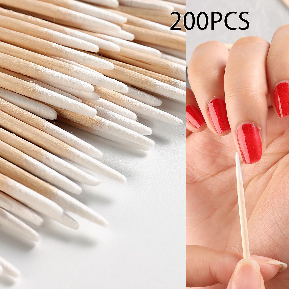 200pcs Nails Art Wood Cotton S - Wood Filler Stick recensione e prezzo
