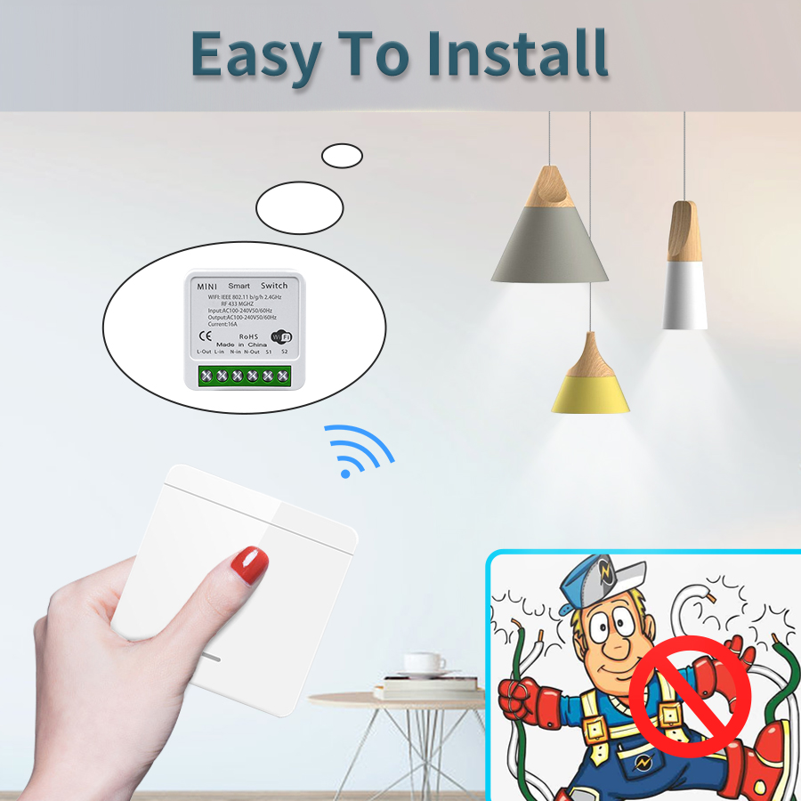 16A Tuya WiFi DIY Smart Switch - Home Improvement And Diy recensione e prezzo
