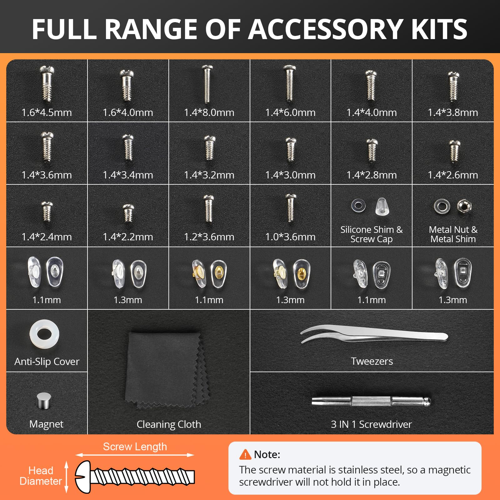 Eyeglass Repair Tool Kit with  - Screwdriver Set Precision recensione e prezzo