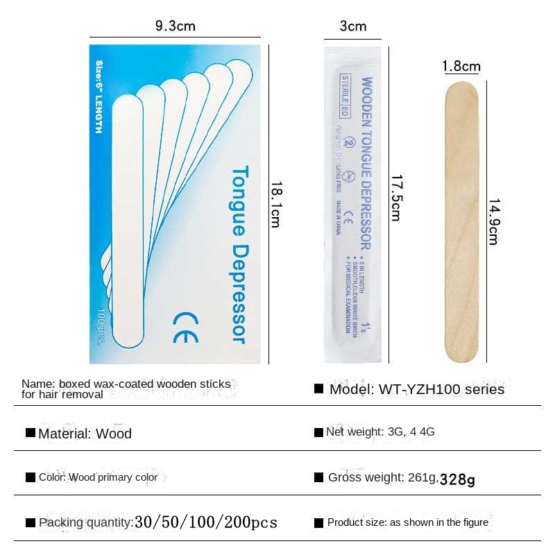 30/50/100/200PCS Disposable Ta - Wood Filler Stick recensione e prezzo