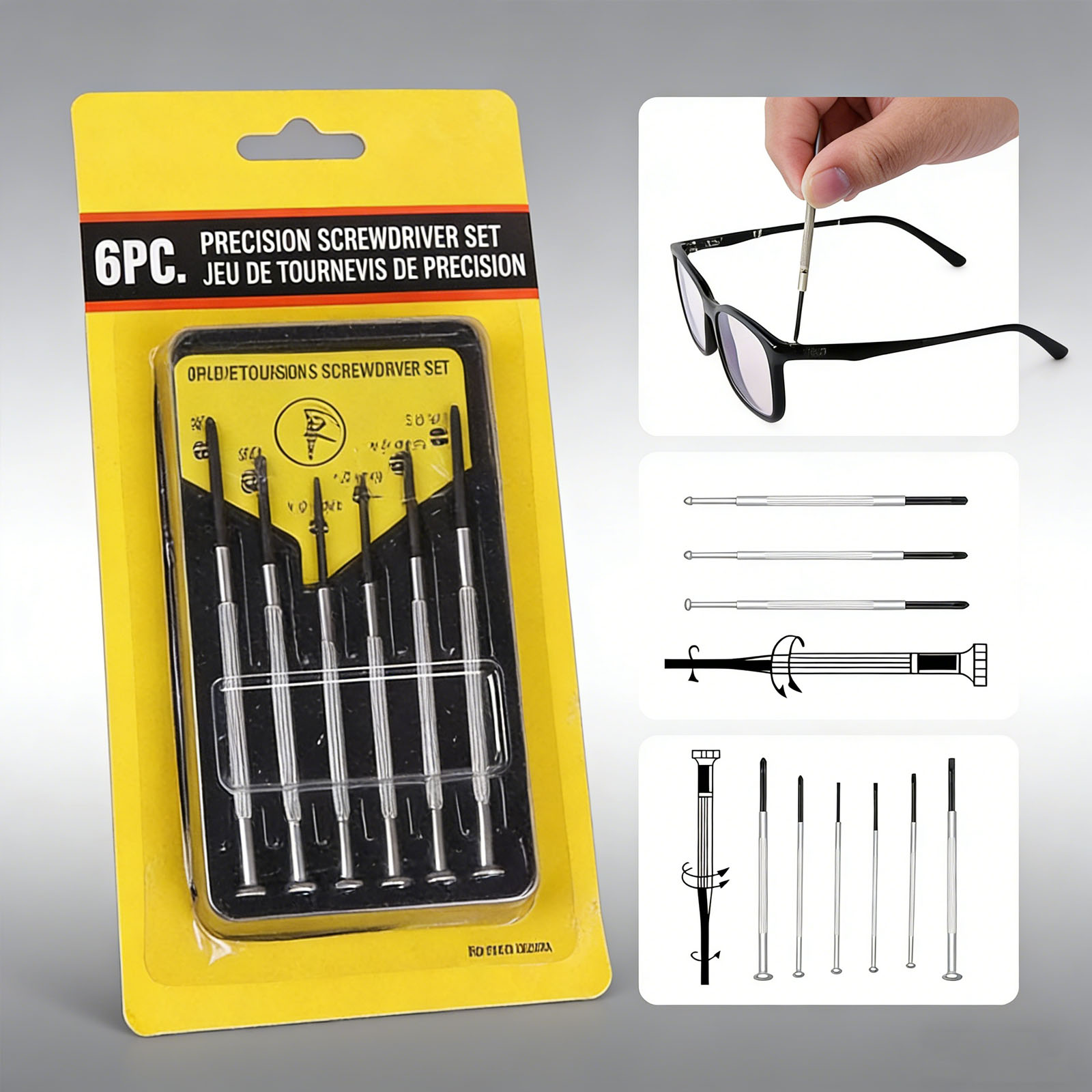 6pcs screwdriver set, eyewear  - Screwdriver Set Precision recensione e prezzo